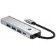 TECH-PROTECT HB01 HUB ADAPTER 5IN1 TYPE-C + USB3.0 + HDMI 4K 60HZ + PD100W SPACE GREY
