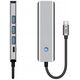 TECH-PROTECT HB01 HUB ADAPTER 5IN1 TYPE-C + USB3.0 + HDMI 4K 60HZ + PD100W SPACE GREY