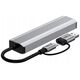 TECH-PROTECT HB03 HUB ADAPTER 5IN1 TYPE-C + USB2.0 + USB3.0 + RJ45 SPACE GREY