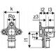 Uponor S-Press PLUS kolano naścienne 16-Rp1/2FT