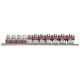 KT SOCKET SET 1/4" 11PCS SHORT 12K. 5/32"-1/2" RAIL