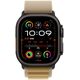 APPLE 49mm Tan AlpineLoop -Small - Black Titanium Finish