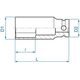 King Tony NASADKA DŁUGA UDAROWA 1/2" 13mm x 80mm, 6-kąt King Tony