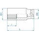 King Tony NASADKA DŁUGA UDAROWA 1/2" 14mm x 80mm, 12-kąt King Tony