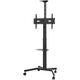 VISION Wertanzeige-Bodenstander - LEBENSLANGE GARANTIE - Stahlkonstruktion - Trolley passt fur Displays von 31-80" mit VESA-Grossen bis zu 600 x 400 - Dreht von Hoch- zu Querformat - Manuelle Hohenverstellung, die arretiert werden kann, um Wackeln zu