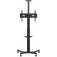 VISION Wertanzeige-Bodenstander - LEBENSLANGE GARANTIE - Stahlkonstruktion - Trolley passt fur Displays von 31-80" mit VESA-Grossen bis zu 600 x 400 - Dreht von Hoch- zu Querformat - Manuelle Hohenverstellung, die arretiert werden kann, um Wackeln zu