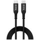 Crong Soft Link - Kabel 100W PD 5A USB-C do USB-C 25cm (czarny)