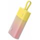 Powerbank Baseus Popsicle 5200mAh 20W z wbudowanym kablem Lightning (+ biały kabel Baseus Simple USB-C - USB-C 60W/20V/3A/30cm) - zółto-różowy