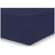 Decoking Prześcieradło Fitted/amber/navyblue/80-90x200+30 cm