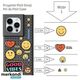 Pinit Pinit Dynamic + Σετ θήκης Pinit Emoji iPhone 14 Plus 6,7" μαύρο/μαύρο μοτίβο 1 13002113 5905359817260