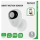 Deltaco "DELTACO SMART HOME" judesio jutiklis, PIR, "WiFi" 2,4 GHz baltas / juodas SH-WS01 13413091 7333048045140