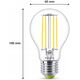 Signify Philips Classic LED-A-Label Lampe 40W E27 Kaltweiß klar 1er P
