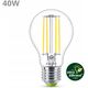 Signify Philips Classic LED-A-Label Lampe 40W E27 Kaltweiß klar 1er P