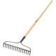 Truper Dirvos grėblys su 16 plieninių dantų, medinė rankena, 137cm Truper® 13454856 7501206650301