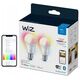 WiZ 60W E27 Standardform Tunable Baltas & Color Doppelpack