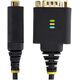 StarTech 1P1FFC-USB-SERIAL kabel równoległy Czarny 0,3 m USB Typu-A DB-9