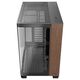 Antec C8 Curve Wood, Full Tower, PC, Black, Transparent, Wood, ATX, ITX, Glass, Plastic, Steel, Wood, 17.5 cm