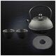 Cast iron teapot with filter MPLCo, with cups, black, 0.8 L