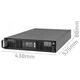 Dysan Zasilacz awaryjny UPS Qoltec do RACK | 3kVA | 3000W | Power Factor 1.0 | LCD | On-line
