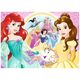 Trefl Puzzle glitter błyszczące księżniczki Disney Bella i Arielka 100 14819
