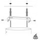 Lampa wisząca Sigma Sopel 33627 lampa wisząca zwis 5x4W G9 złota