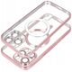 OEM Futerał ELECTRO MAG COVER kompatybilny z MagSafe do IPHONE 16 Plus złoty róż