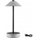 Lampka stołowa akumulatorowa PELLINI  LED DIM USB-C 2W 300lm 3000K-6500K IP44 beżowy / czarny matowy / skóra / metal