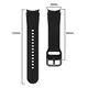 Bizon Strap Watch Silicone Samsung Galaxy Watch 20 mm black