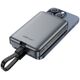 Powerbank magnetyczny 10000mAh indukcyjny 2x USB-C PD 30W + kabel USB-C - czarny Powerbank magnetyczny 10000mAh indukcyjny 2x USB-C PD 30W + kabel USB-C - czarny