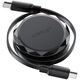 Kabel przewód USB-C - USB-C zwijany z organizerem 60W - czarny Kabel przewód USB-C - USB-C zwijany z organizerem 60W - czarny