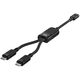 2w1 Kabel przewód podwójny USB-C - 2x USB-C 100W 480Mb/s - czarny 2w1 Kabel przewód podwójny USB-C - 2x USB-C 100W 480Mb/s - czarny