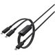 2w1 Kabel przewód podwójny USB-C - 2x USB-C 100W 480Mb/s - czarny 2w1 Kabel przewód podwójny USB-C - 2x USB-C 100W 480Mb/s - czarny