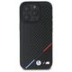 Original Case IPHONE 16 PRO BMW Hardcase M Carbon Tricolor Line MagSafe (BMHMP16L23PUDTK) black 3666339312084