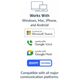 Słuchawki Poly Poly Savi 8445 OFFICE - Savi 8400 series - Headset - konvertierbar - DECT / Bluetooth - kabellos - Schwarz - Zertifiziert fur Microsoft Teams