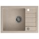 Νεροχύτης GraniteQ JERRY 116, νεροχύτης γρανίτης μπεζ (62x44x17,5) + σιφόνι + κάλυμμα 12945519 5904310991483