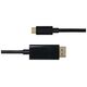Deltaco USB-C - Καλώδιο DisplayPort Καλώδιο USB DELTACO 4K UHD, paauksuotos jungtys, 2m, juodas / USBC-DP200-K / R00140015 13026765 7333048053077