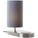 Table lamp BRILLIANT CLARIE TL1, 1xE14, 40W, phone charging function, 26x12x20cm