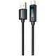 Kabel Dudao L7T USB-A - USB-C 66W z wyświetlaczem LED 1m - czarny