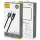 Kabel Dudao L7T USB-A - USB-C 66W z wyświetlaczem LED 1m - czarny