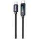 Kabel Dudao L7C USB-C - USB-C 100W z wyświetlaczem LED 1m - czarny