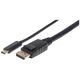Kabel USB Manhattan USB-C - DisplayPort 1 m Czarny (152471)