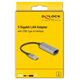 DeLOCK 81571 zmieniacz płci / kabli USB Type-A RJ-45 Antracyt