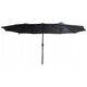 PARASOL OGRODOWY XXXL 2.7x4.6M SZARY SASKA GARDEN