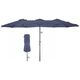 PARASOL OGRODOWY XXXL 2.7x4.6M SZARY SASKA GARDEN