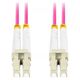 Lanberg Patchcord światłowodowy Lanberg MM LC/UPC-LC/UPC DUPLEX 3.0MM OM4 50/125 LSZH 0.5m fioletowy