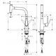 Kitchen faucet with pull-out hose Hansgrohe Talis Select M51 73868000