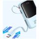 Power bank 10000mAh Qpow Pro+ 22.5W USB-C - niebieski BASEUS