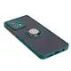 Bizon Case Hybrid Ring Motorola Moto G84 5G smoky with a dark green frame