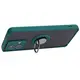Bizon Case Hybrid Ring Motorola Moto G84 5G smoky with a dark green frame