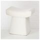 Taboret w pluszowym obiciu LIDAL, wys. 45 cm